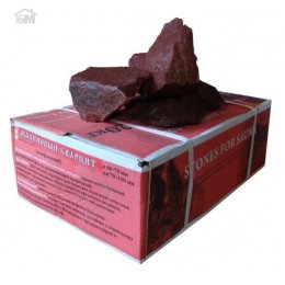 Камни для бани Малиновый Кварцит 20 кг